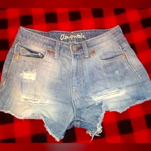 Denim jean shorts